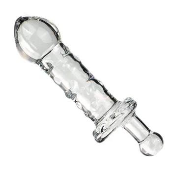 Висококачествен вибратор от прозрачен кристал, анални мъниста, хвостовая корк, стимулация на точката G, жените мастурбацията, секс-играчки за възрастни, За лесбийките